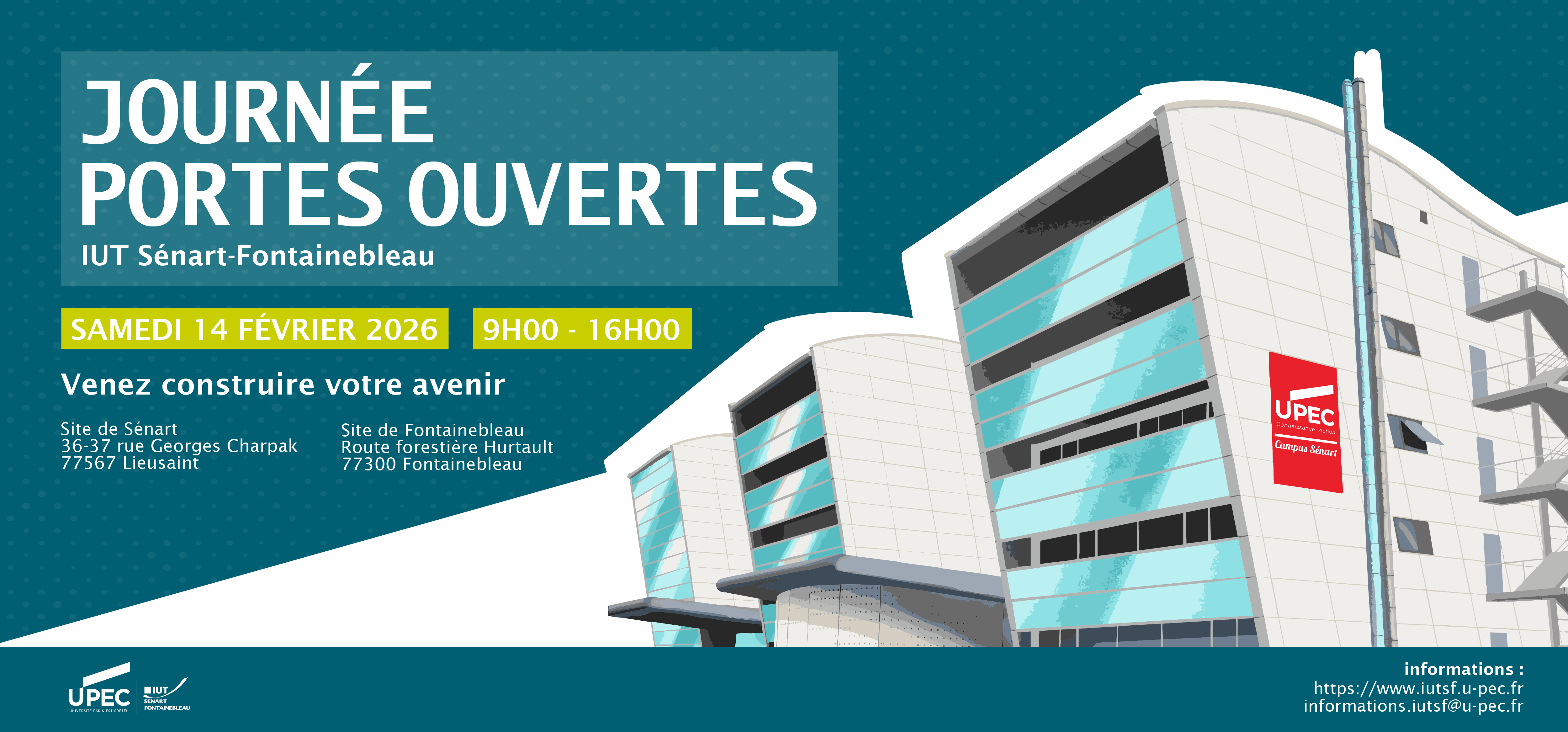 JPO 2026 - Découvrez l'IUT Sénart-Fontainebleau